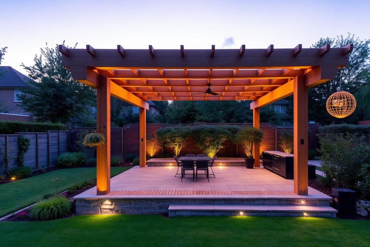Fencing, Decking & Timber by Thames & Oak Landscapes — Bespoke oak pergolas, cedar screens, hardwood decking and contemporary fencing.